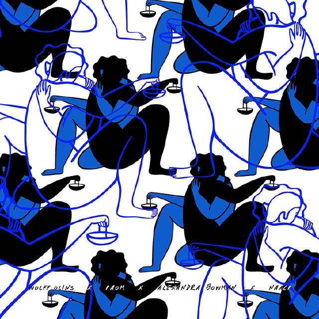 Blue illustration